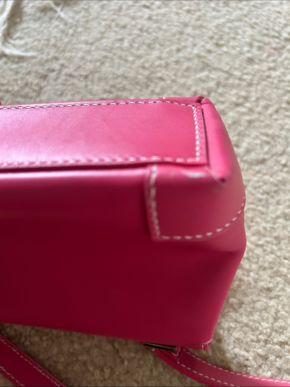 Lambertson TRUEX Mini PinkLeather Shoulder Bag - Picture 12 of 13